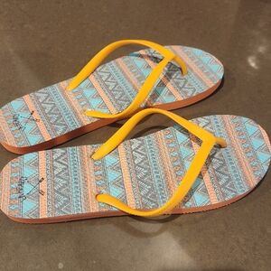 L.A. Hearts Tribal Print Flip Flops